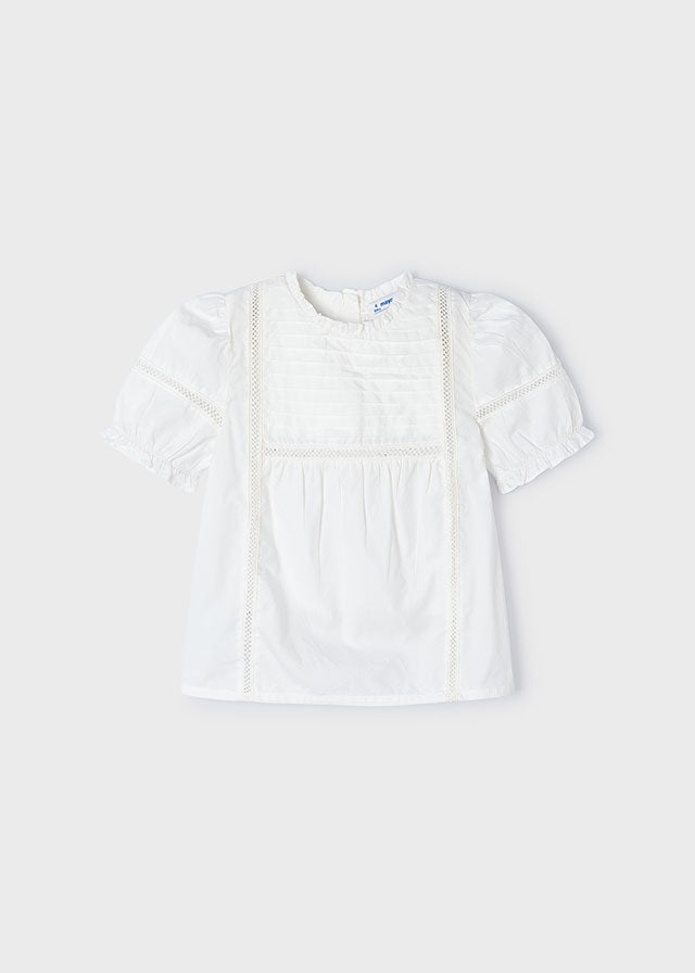 Poplin Loose Shirt - Peach or White