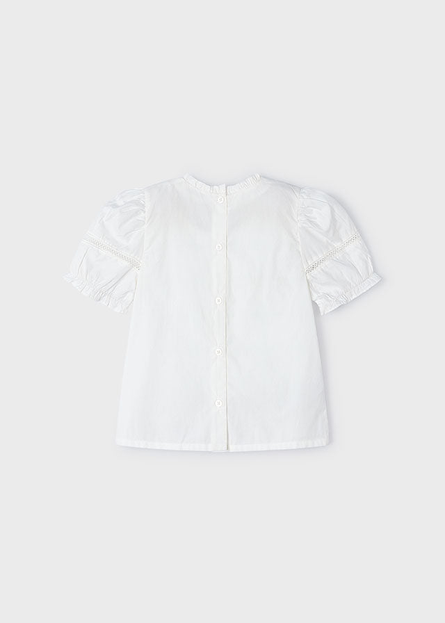 Poplin Loose Shirt - Peach or White