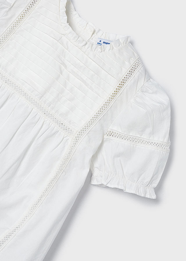 Poplin Loose Shirt - Peach or White