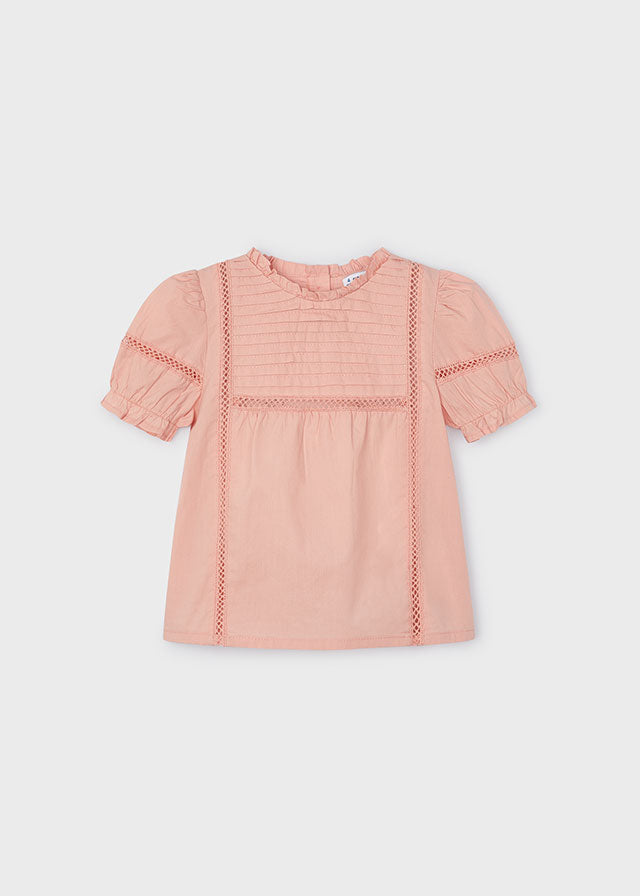 Poplin Loose Shirt - Peach or White