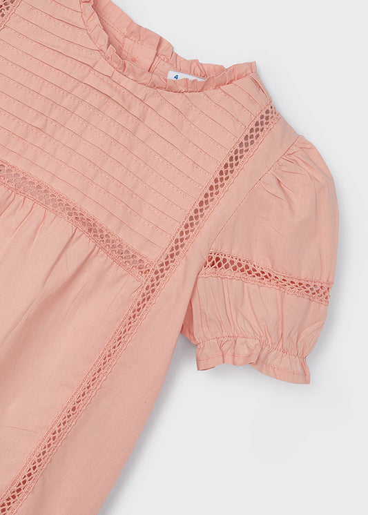 Poplin Loose Shirt - Peach or White