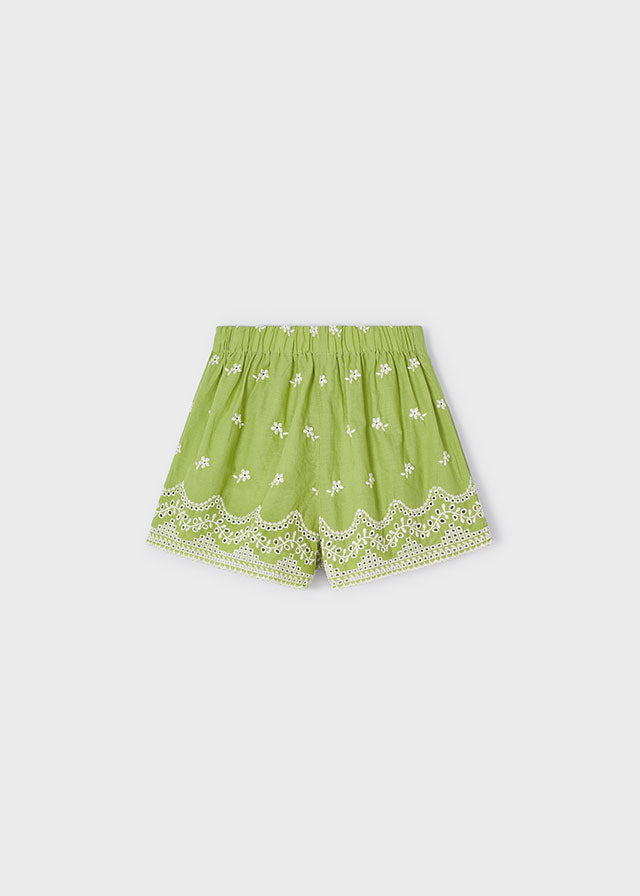 Embroidered Skort - Honey or Apple Green