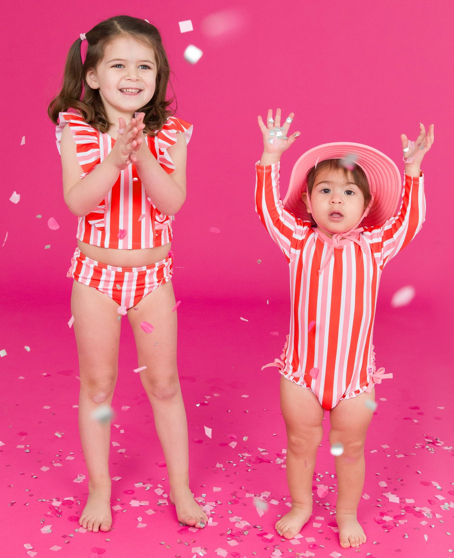 Stripe Waterfall Tankini