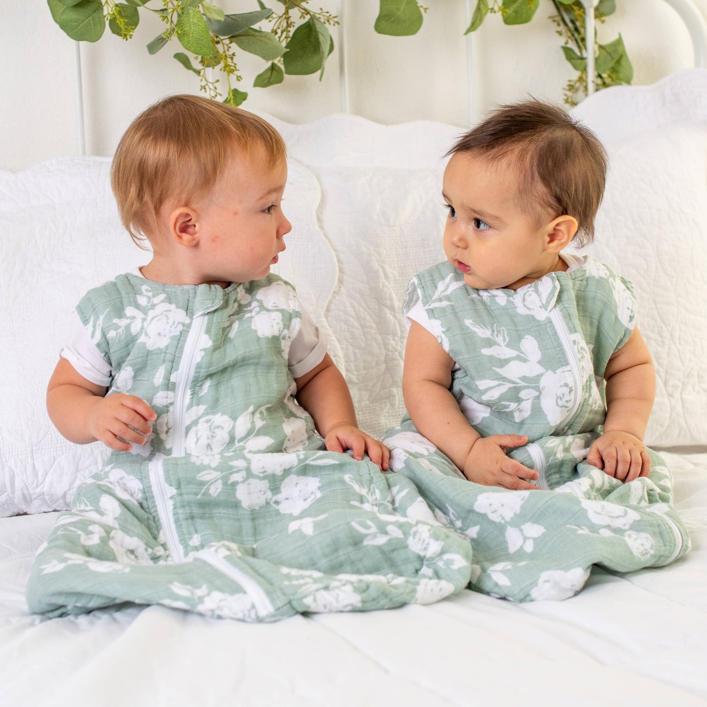 Vintage Floral Classic Muslin Bedtime Sleeper - 12-18 Months