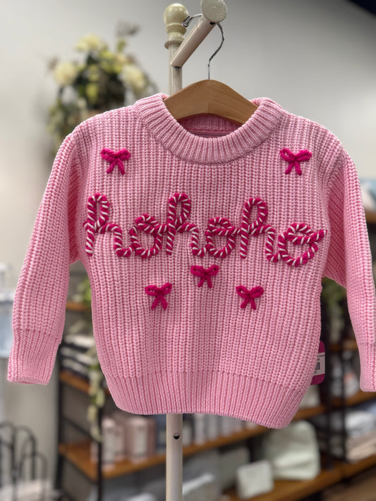 Doodle and Nonni Pink HoHoHo Sweater