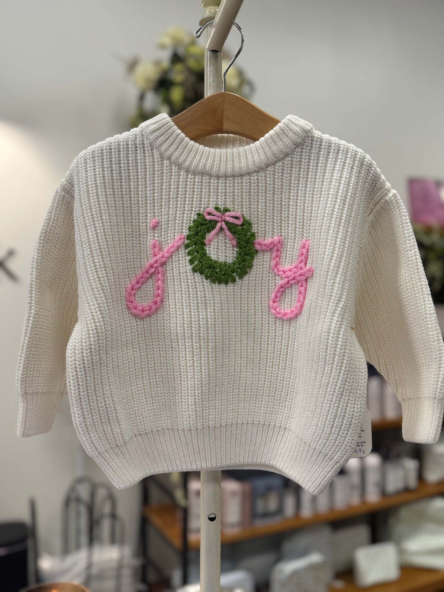 Doodle and Nonni Cream Joy Sweaters