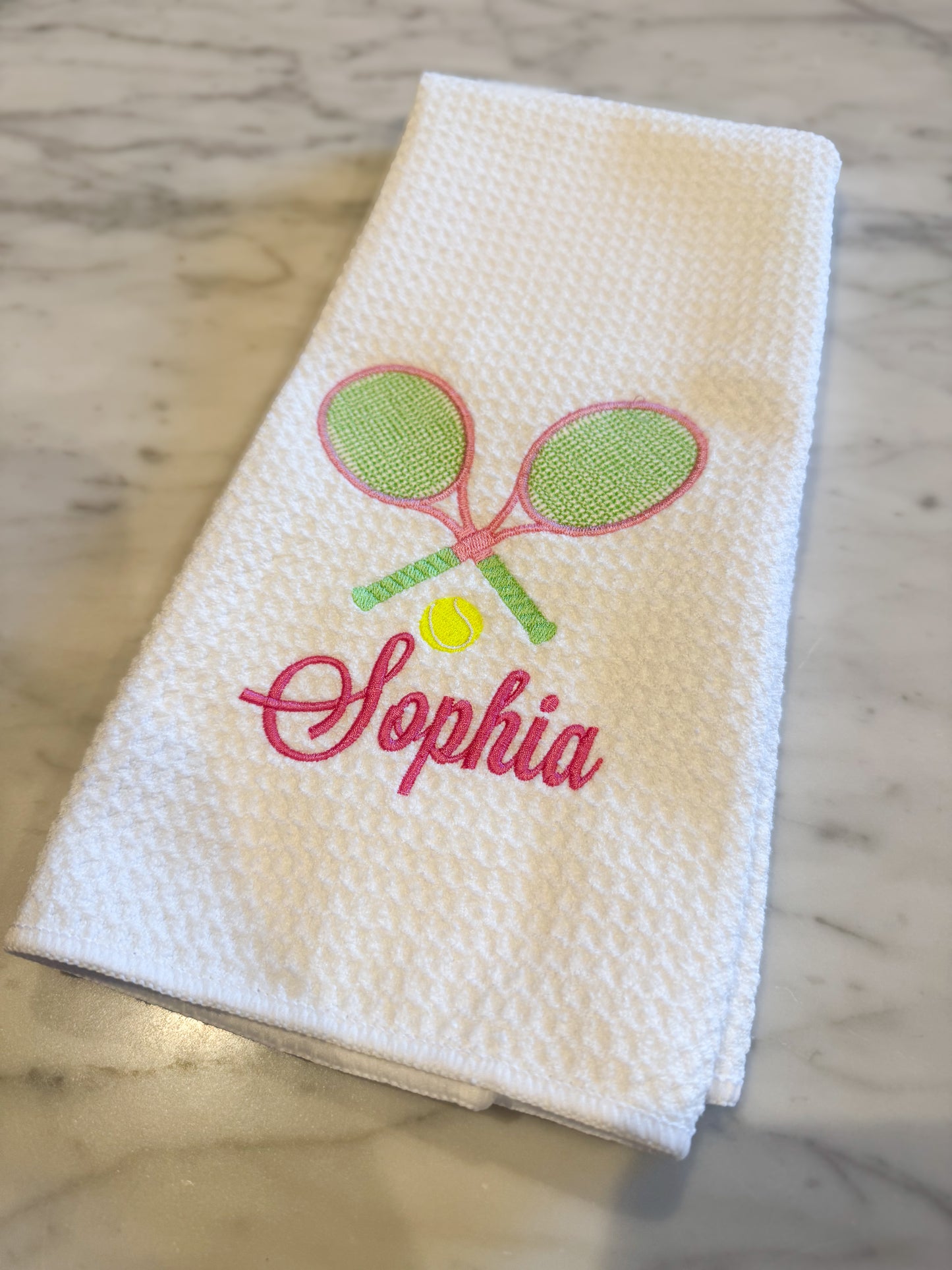 Embroidered Tennis Towel
