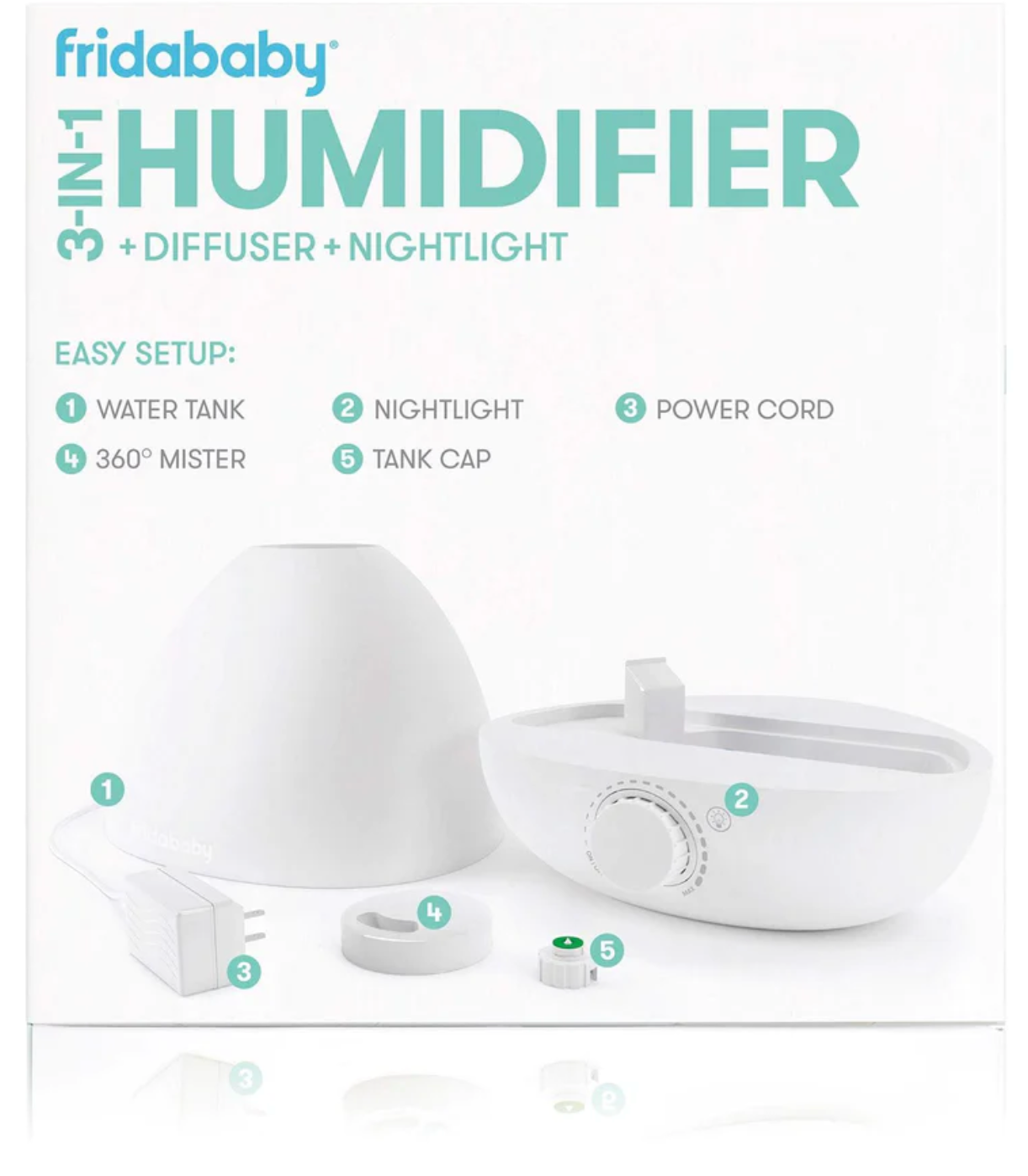 3-in-1 Humidifier, Diffuser + Nightlight