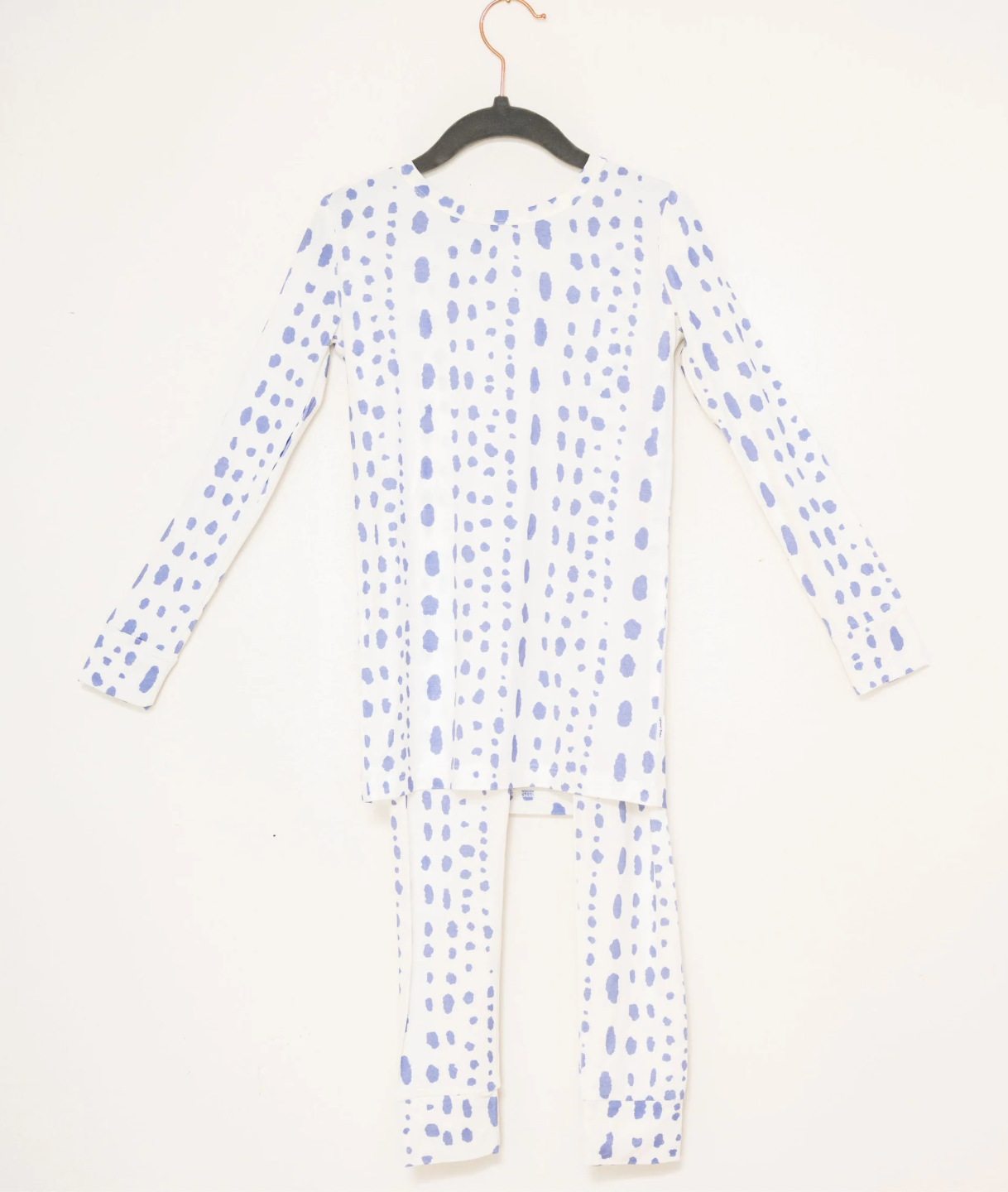 Uptown Baby Dalmatian Dot Pajama Set - Pink or Blue