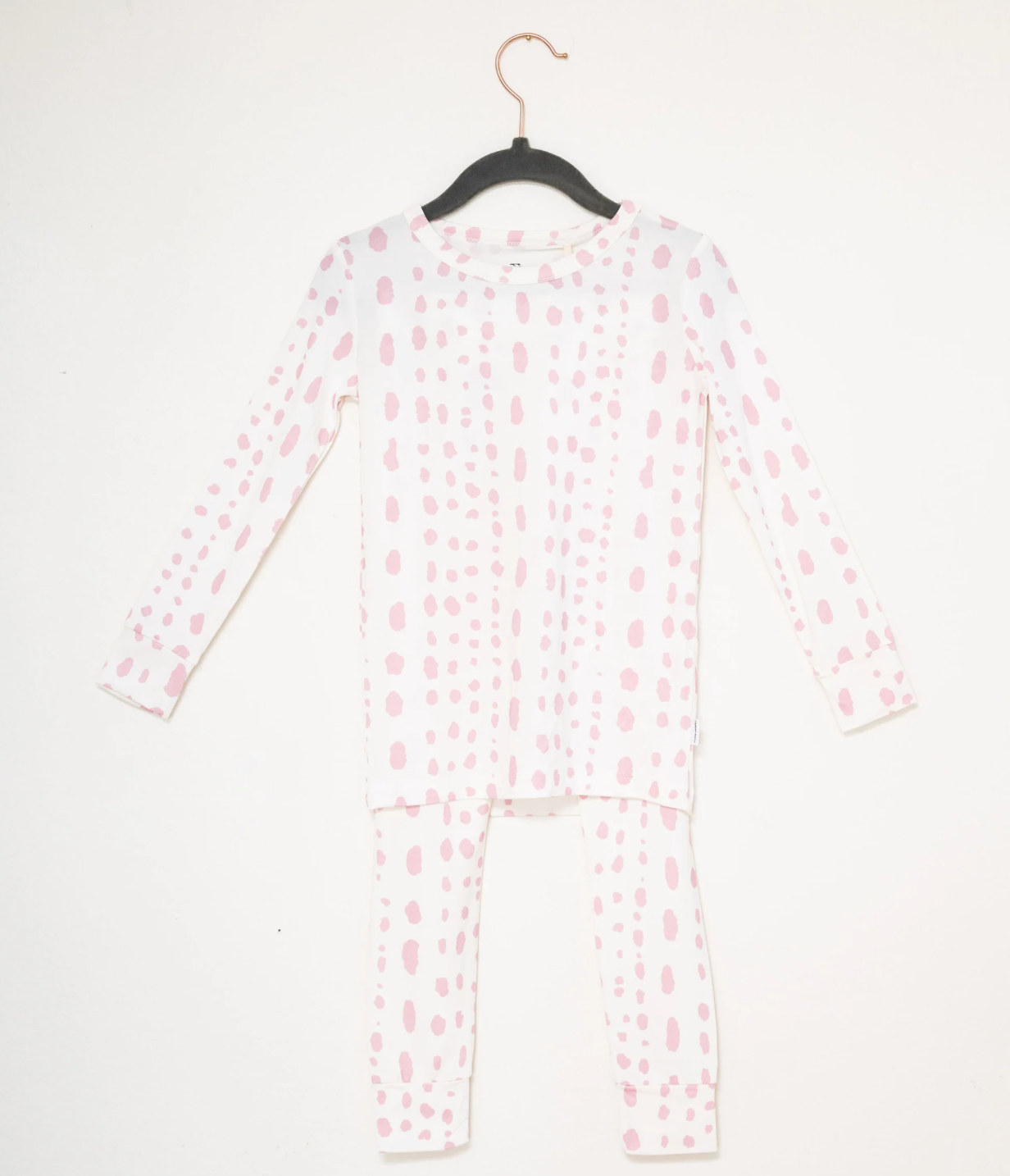Uptown Baby Dalmatian Dot Pajama Set - Pink or Blue