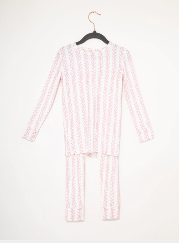 Uptown Baby Sweet Vine Pajama Set - Pink or Sage