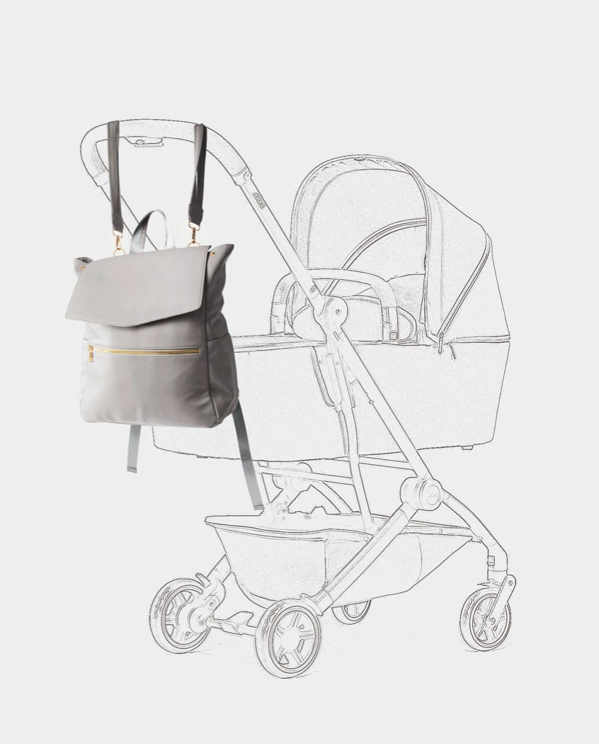 Kenz Diaper Bag - Stone