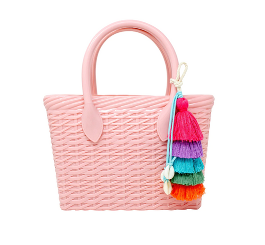 Jelly Weave Tote Bag - Pink or Lavender