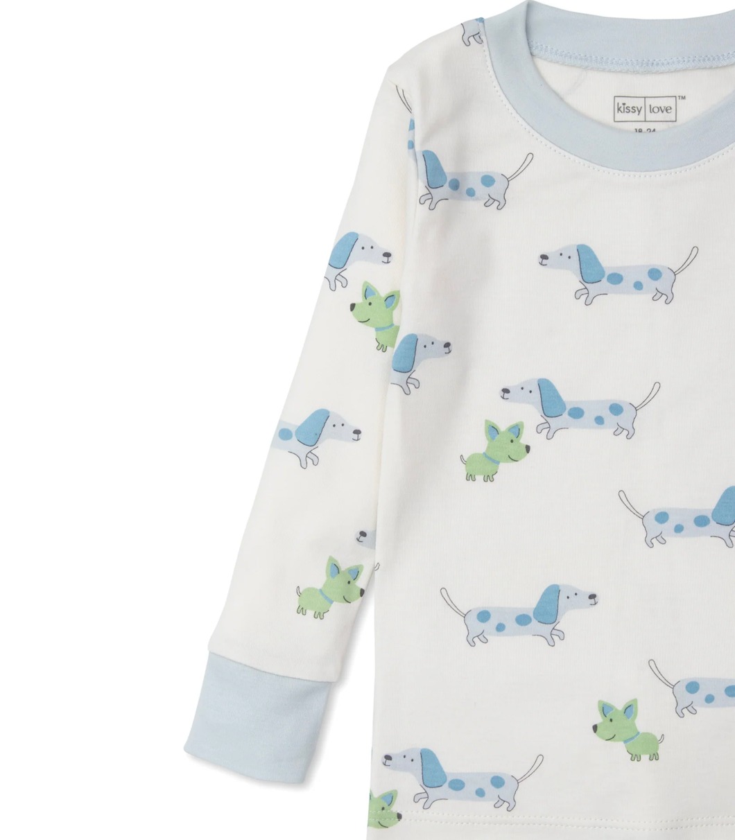 Kissy Kissy Puppy Fun Pajama Set - Blue