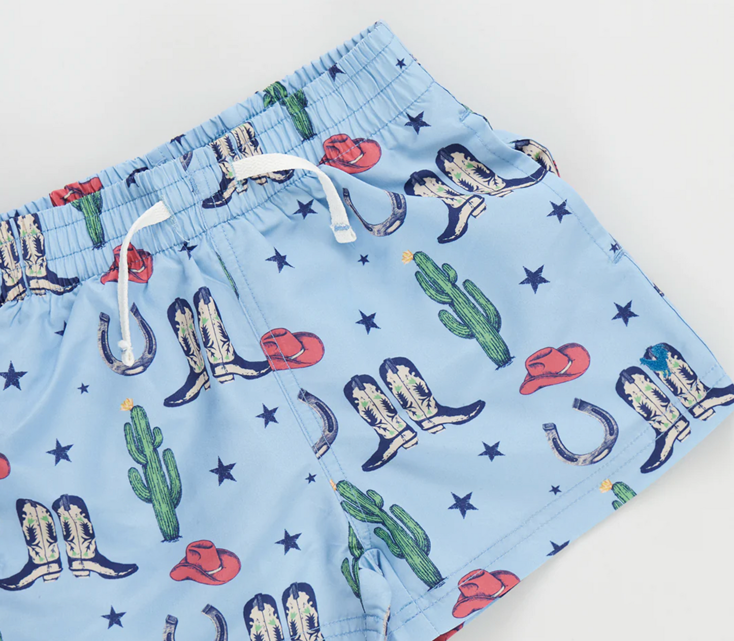 Pink Chicken Boys Tiny Rodeo Swim Trunks