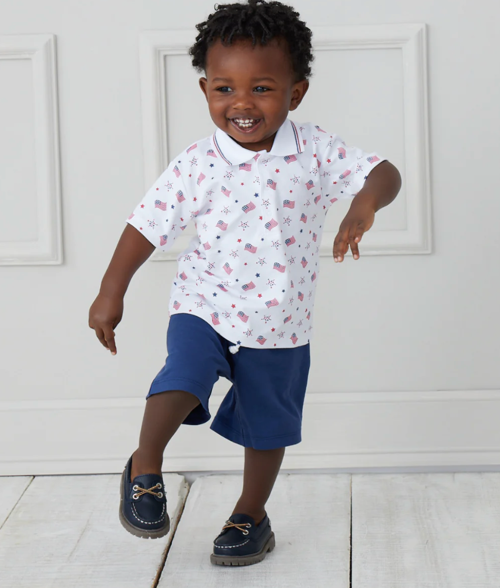 Kissy Kissy Star Spangled Spirit Bermuda Set