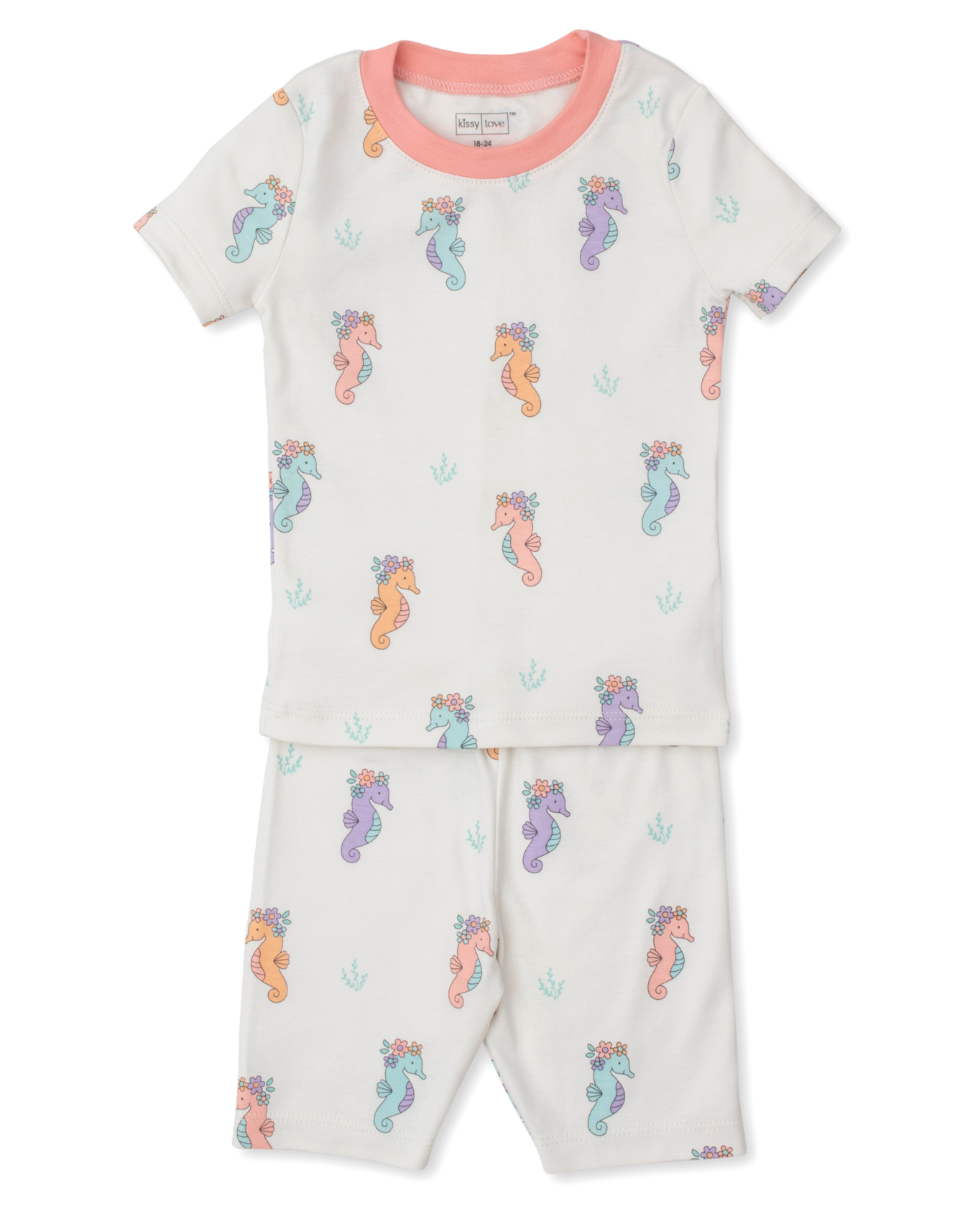 Kissy Kissy Seahorse Party Short Pajama Set