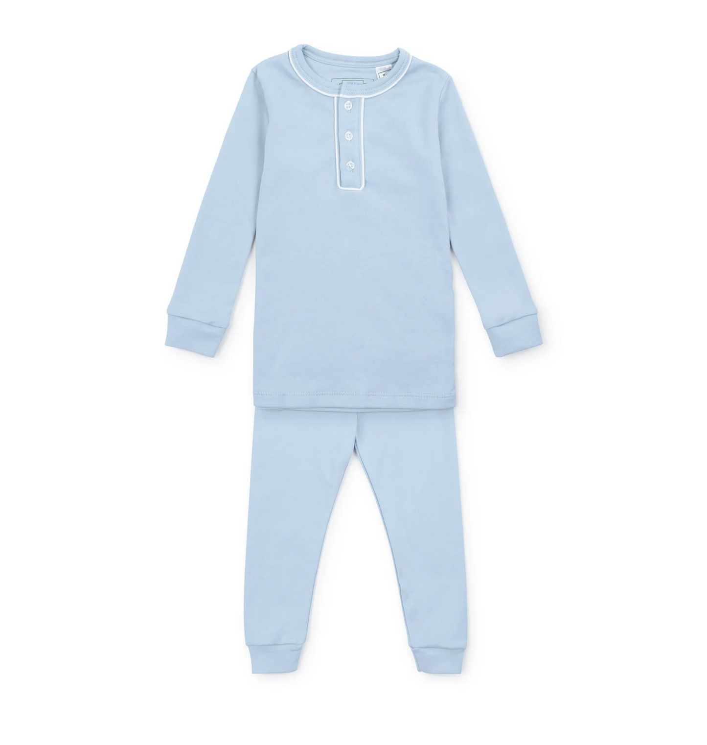 Lila and Hayes Light Blue Jack Pajama Set
