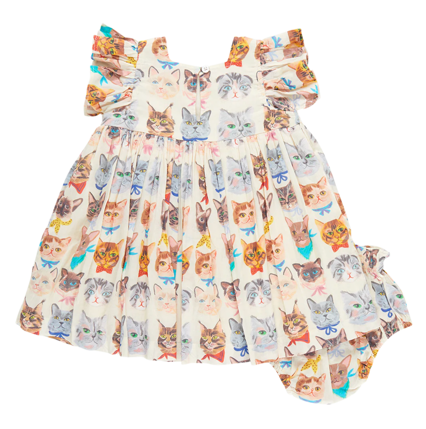 Pink Chicken Cool Cats Elsie Dress Set