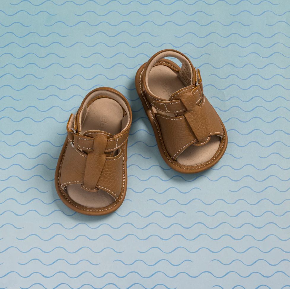 Infant Boy Sandal: Caramel