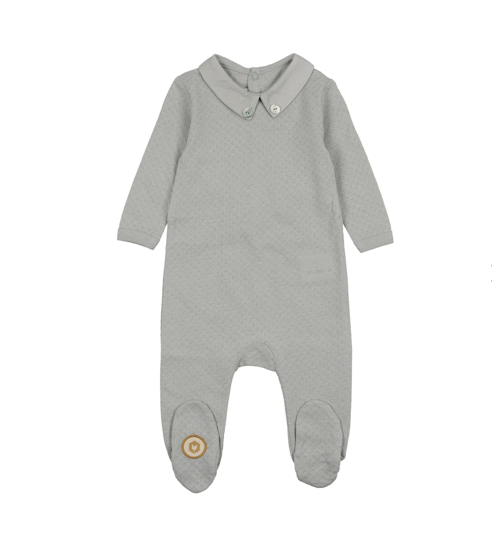 Textured Elegance Boys Footie