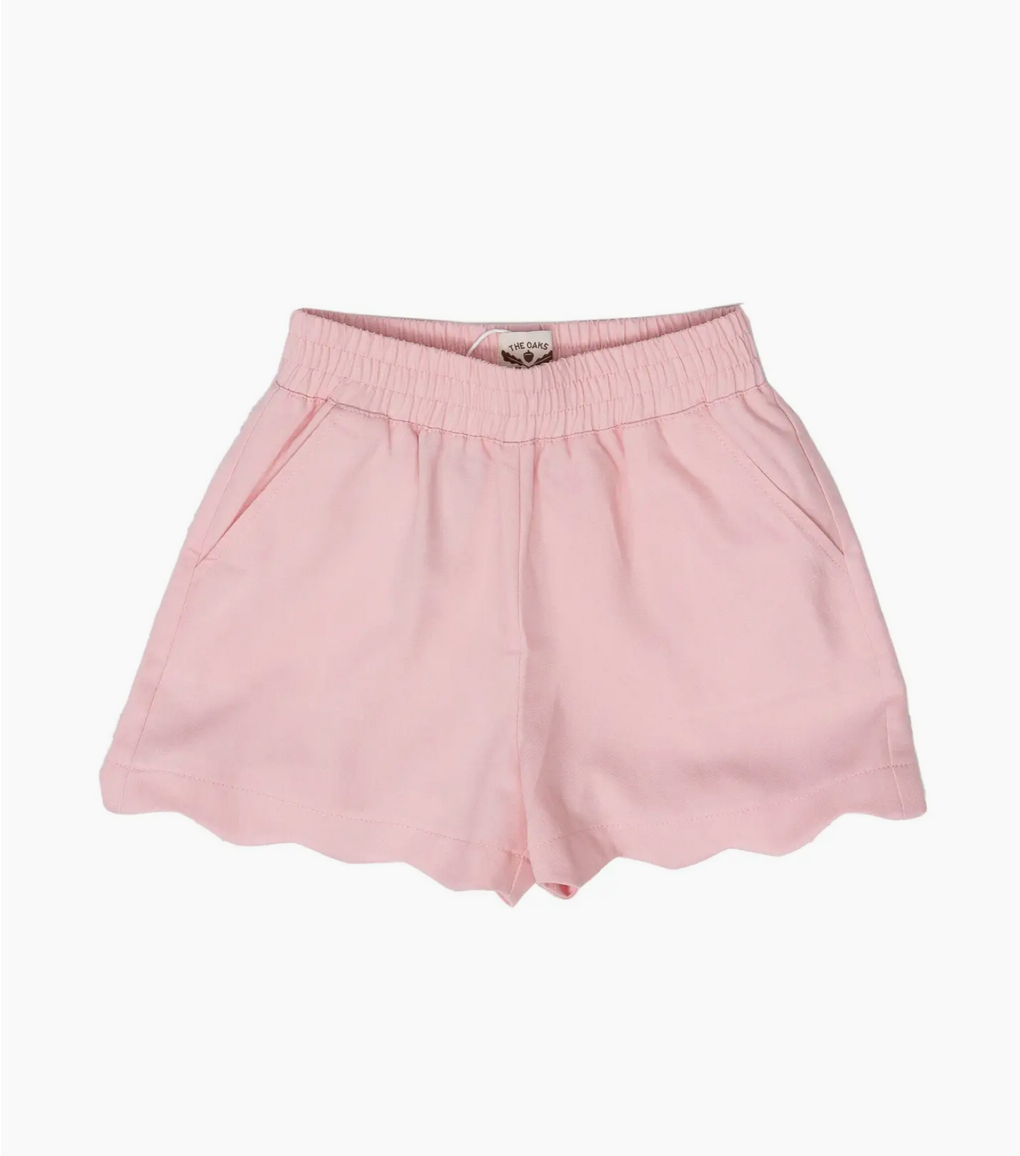 Pink Scalloped Shorts