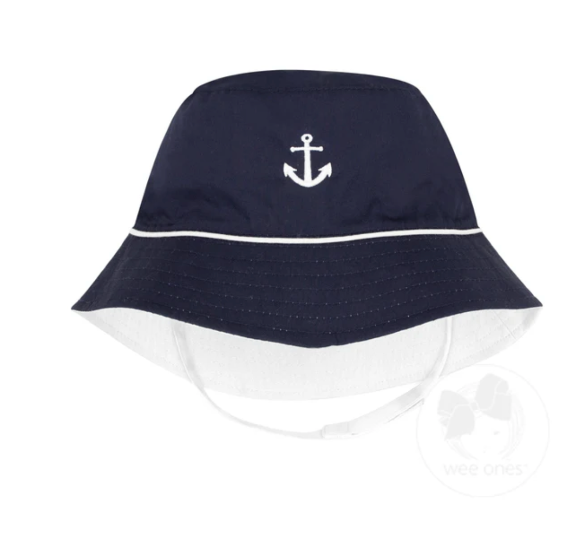 Reversible Boys Bucket Hat with Strap