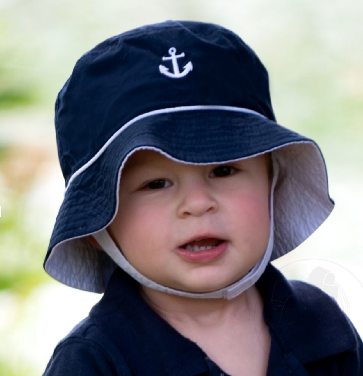 Reversible Boys Bucket Hat with Strap