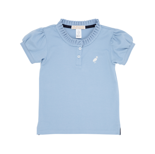 Little Miss Prim & Proper Polo & Onesie - Barrington Blue