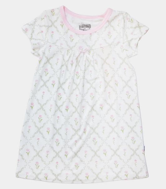 Uptown Baby Flower Trellis Bamboo Dress