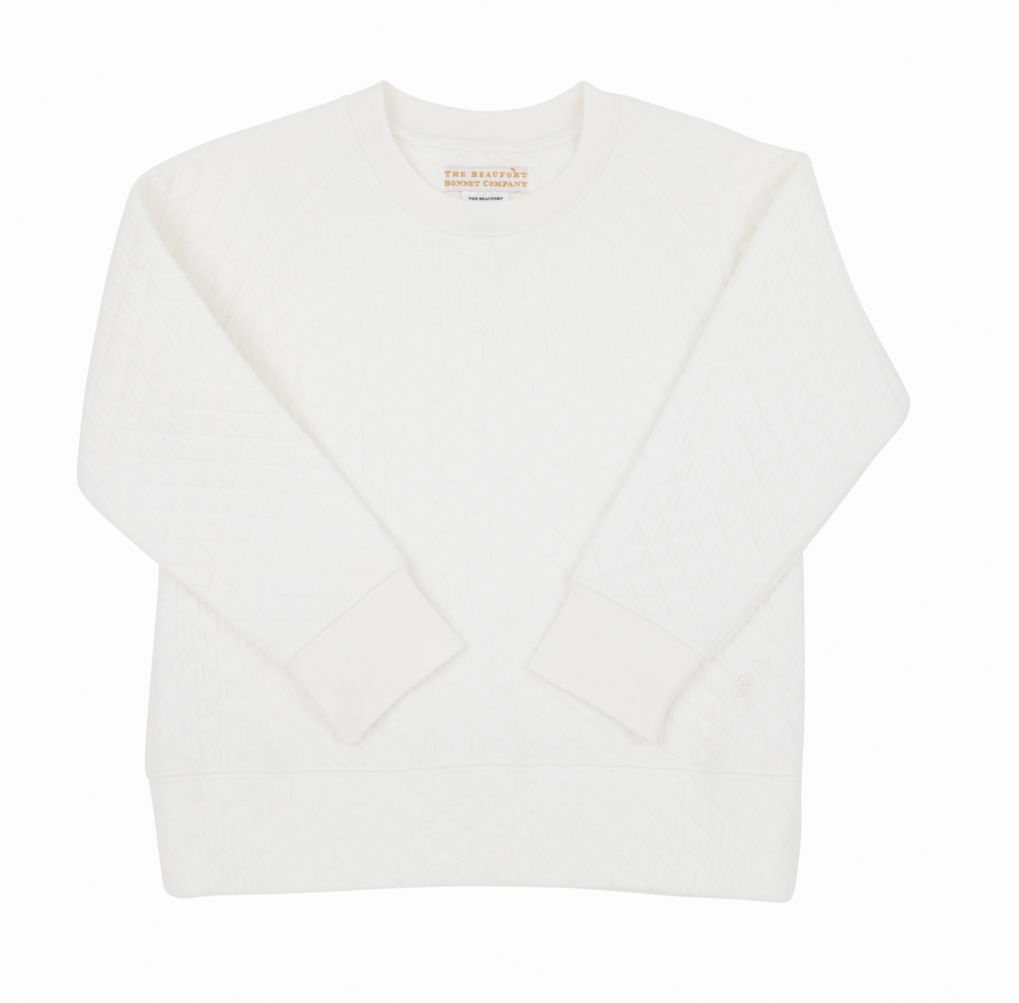 Cassidy Comfy Crewneck (Quilted) - Palmetto Pearl