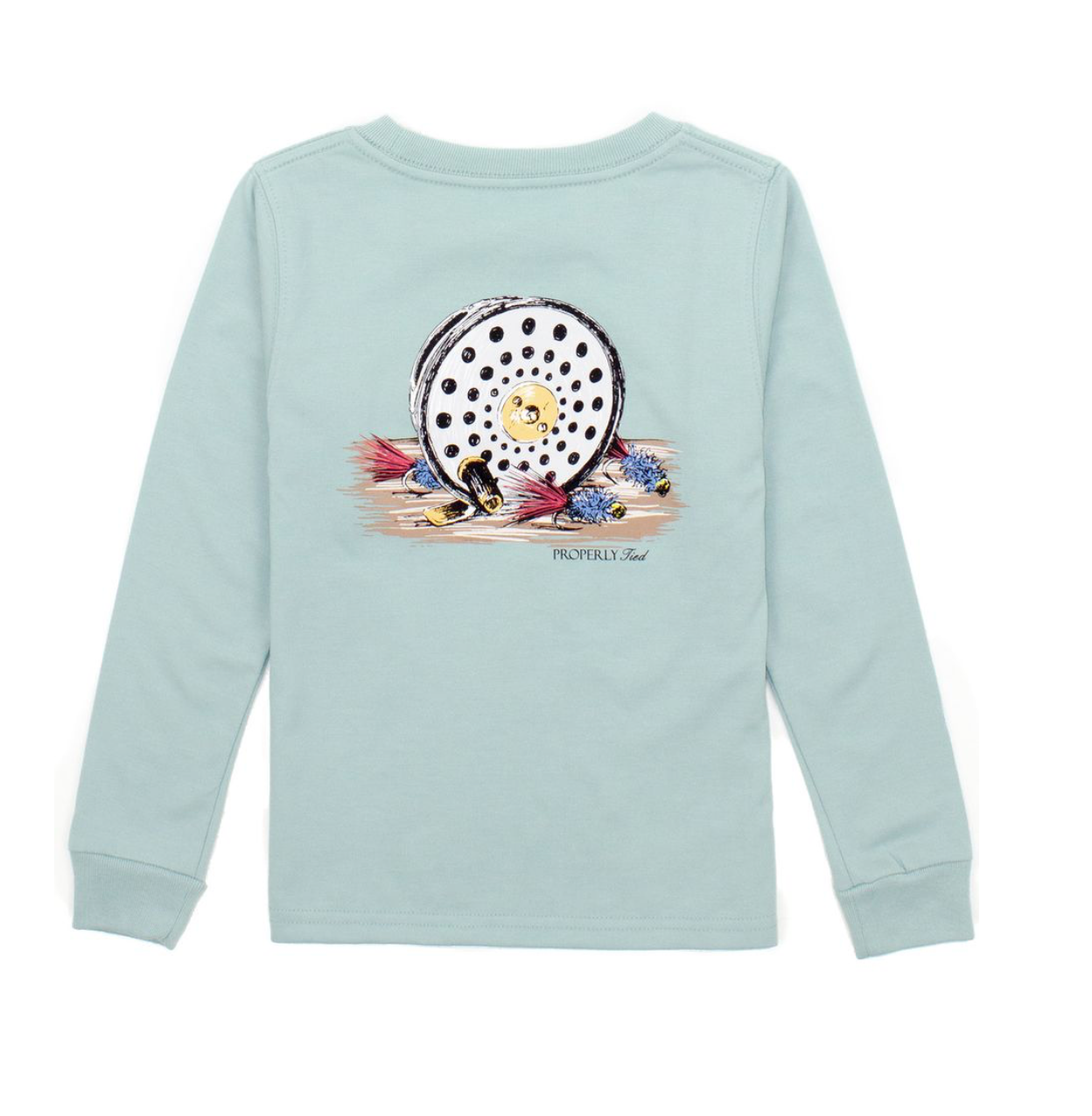 Properly Tied Boys Fly Reel Long Sleeve