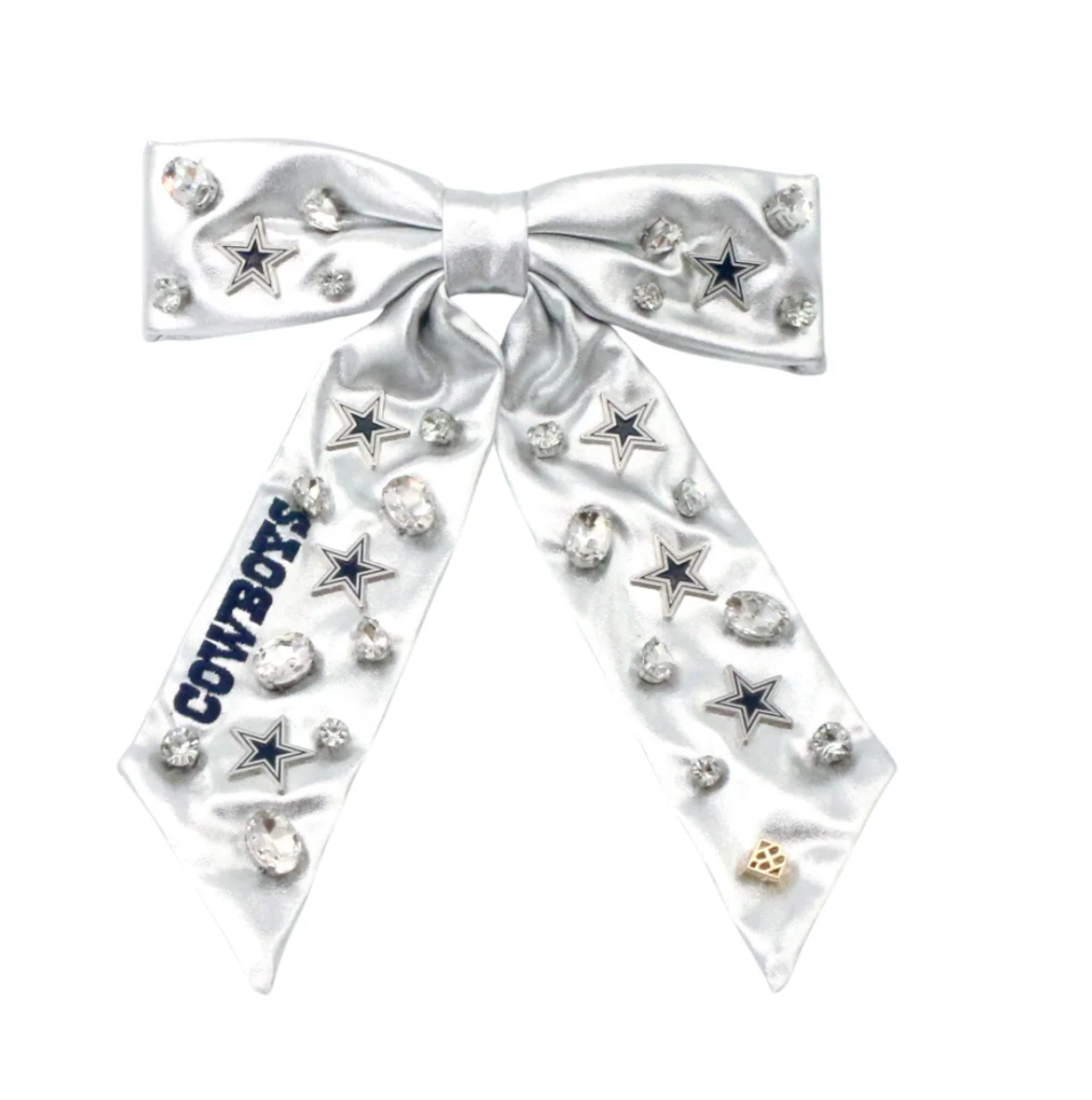 Dallas Cowboys Silver Bow Barrette