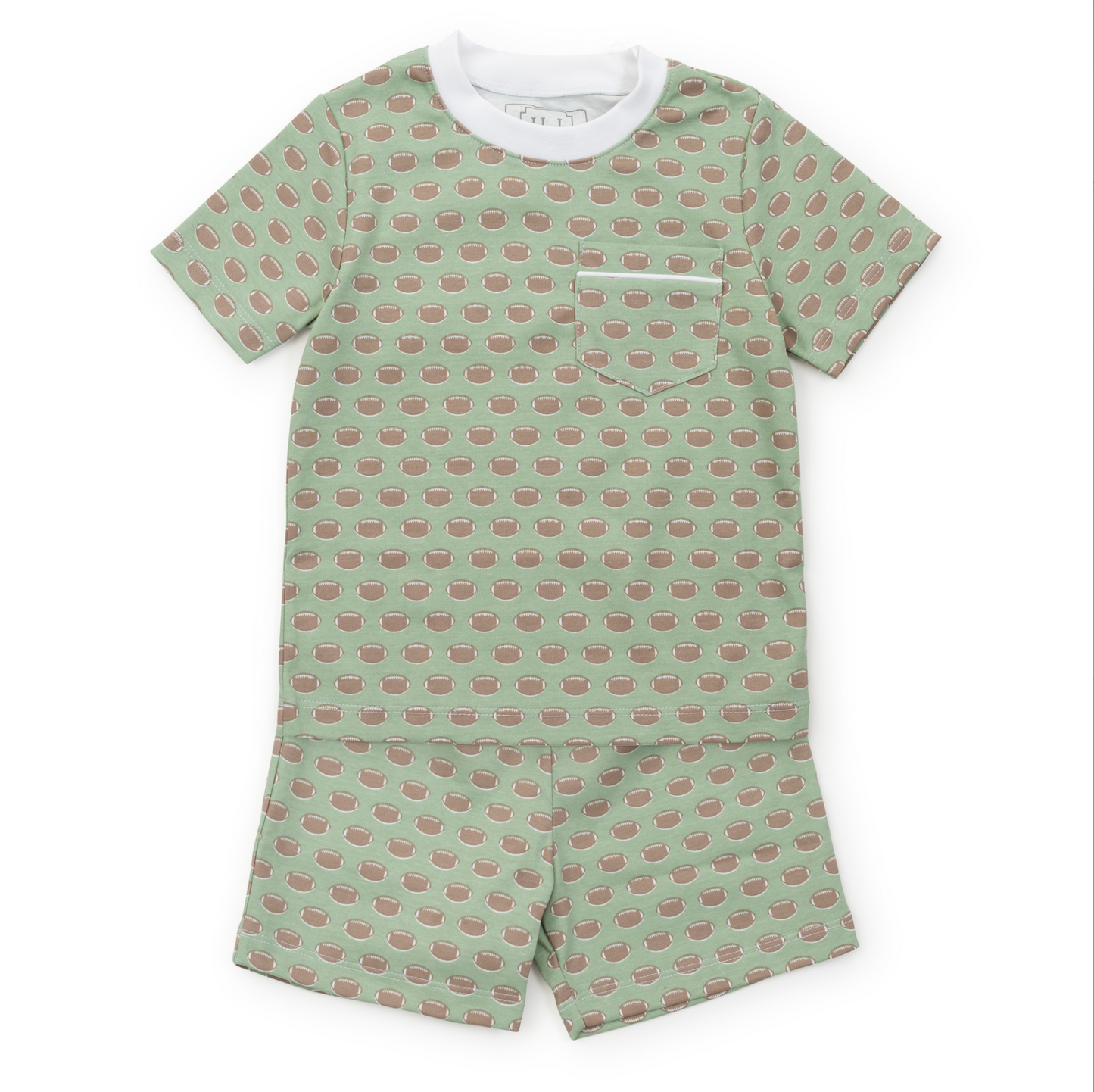 Lila and Hayes Football Short Set