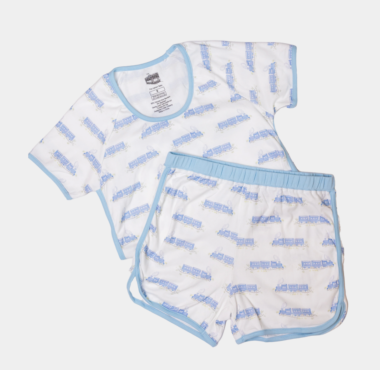 Uptown Baby Matching Mama PJ's - Trains