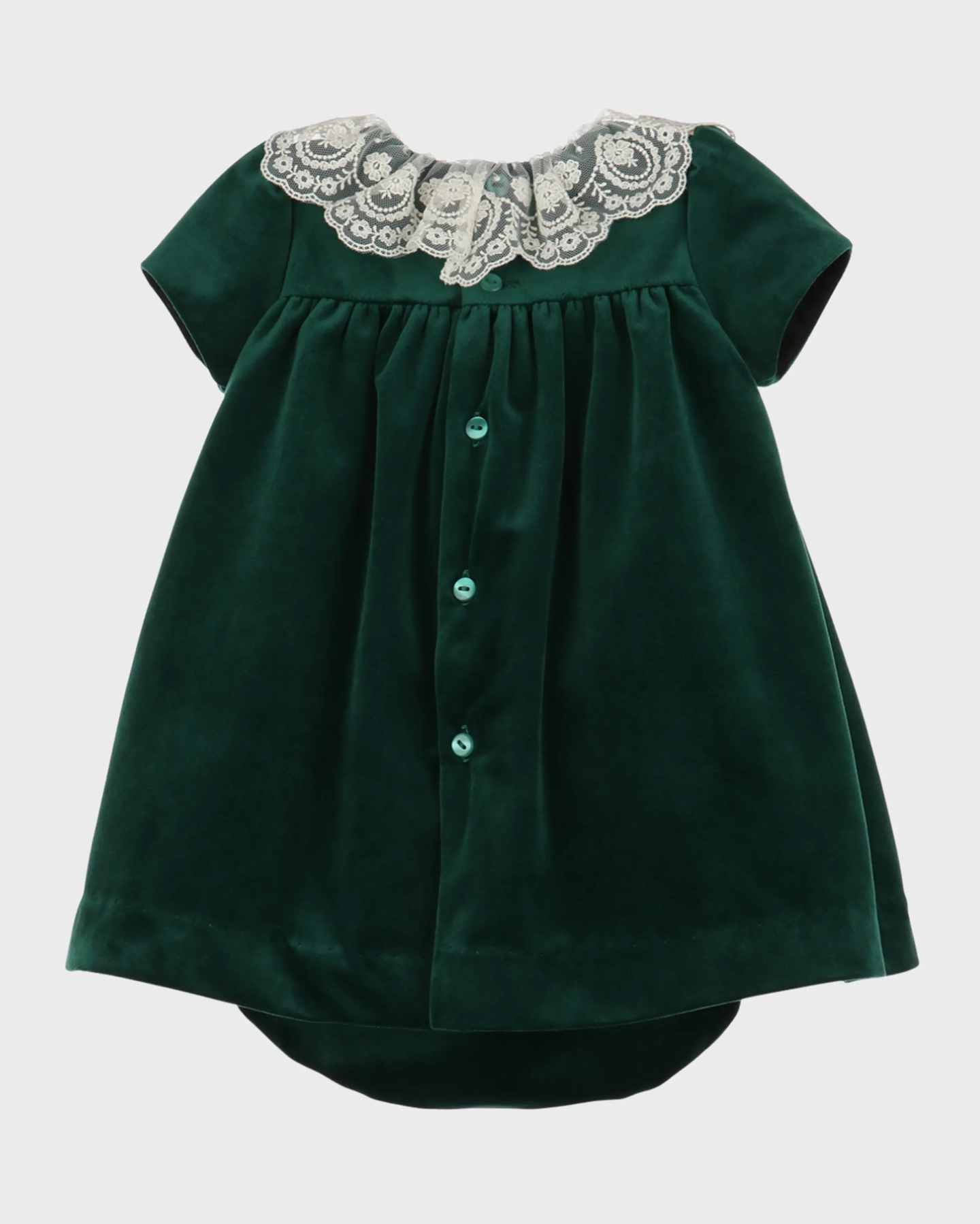 Sophie and Lucas Green Deluxe Velvet Float Dress