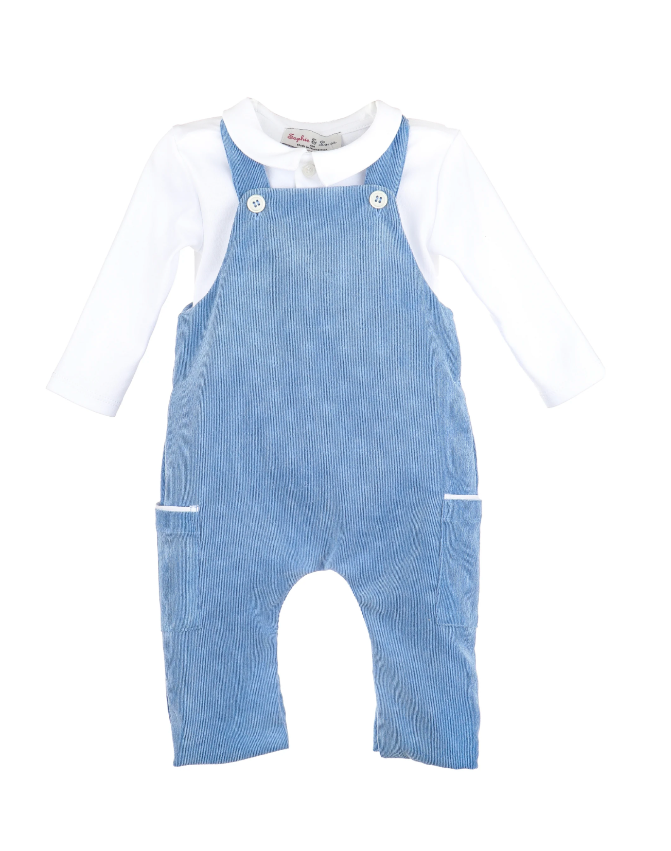 Comfy Cord Overall Set -Blue