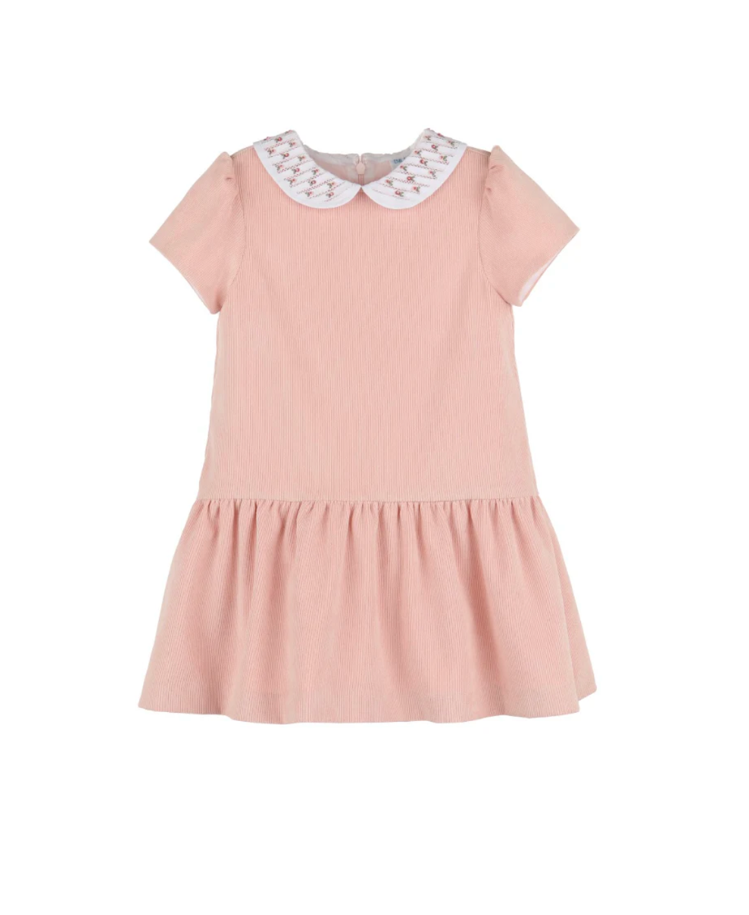 Floral Randall Collar Dress-Rose