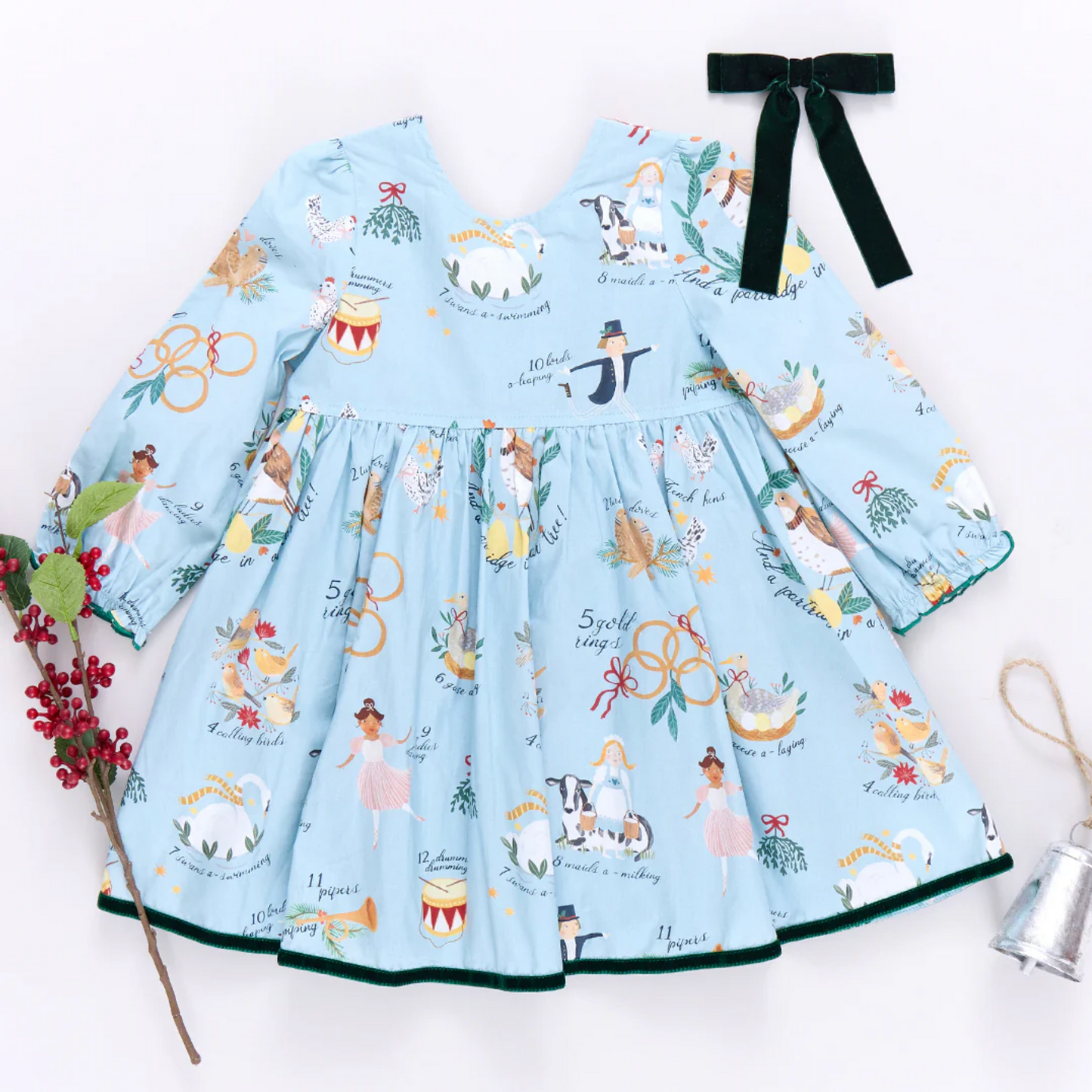 Pink Chicken 12 Days of Christmas Dress