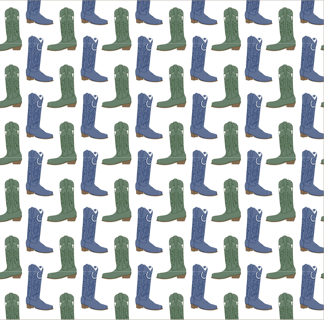 Cowboy Boots Parker Zipper Pajamas