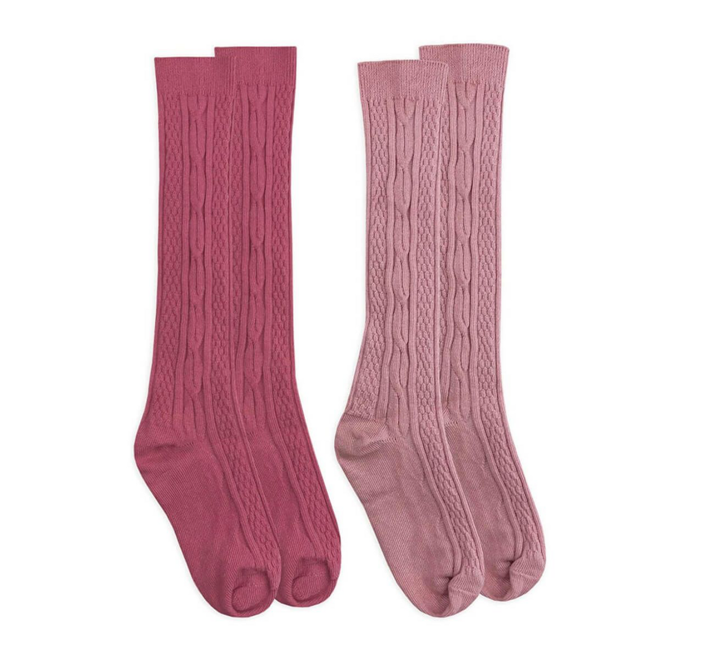 Fashion Knee High Cable Knit Socks