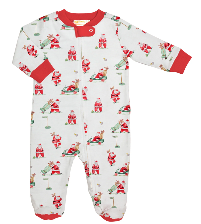 Baby Club Chic Zipper Footie Christmas Pajamas