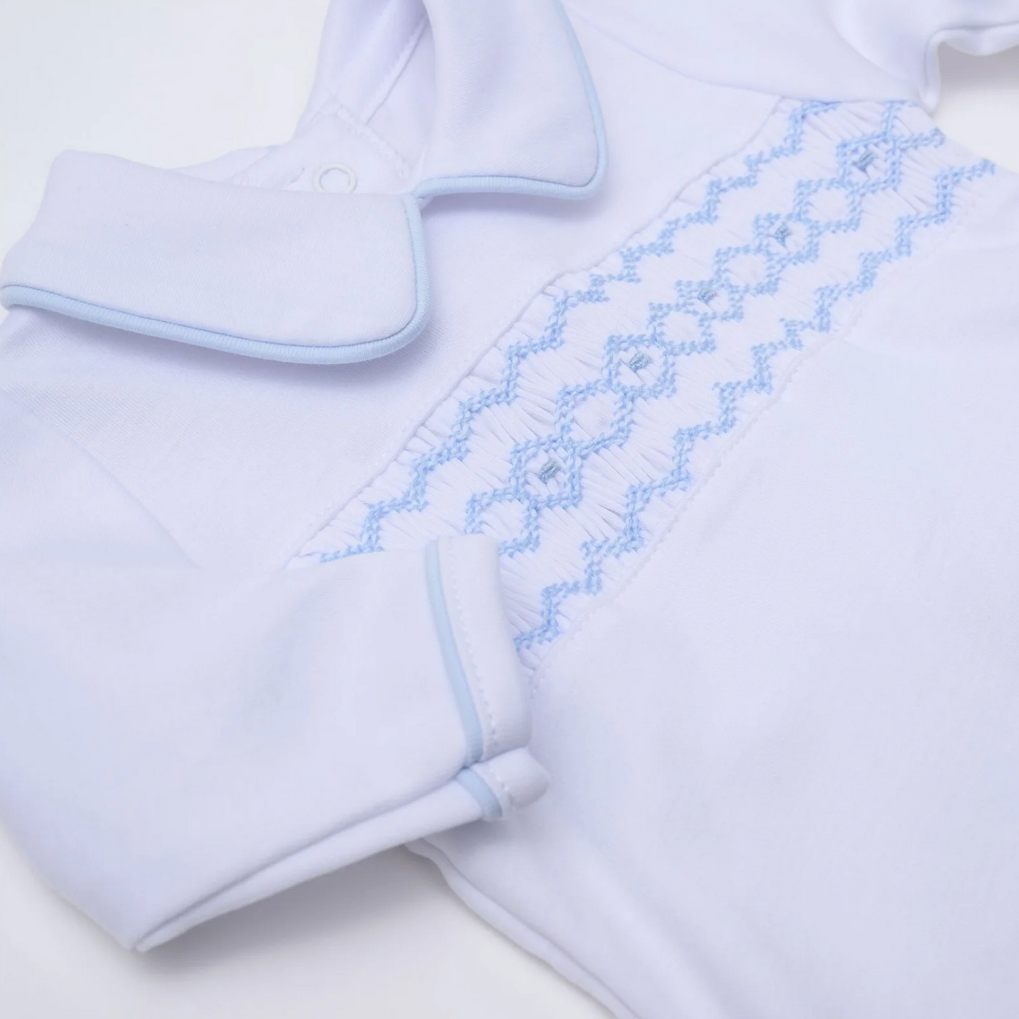 Hudson Smocked 2pc Pant Set - Light Blue