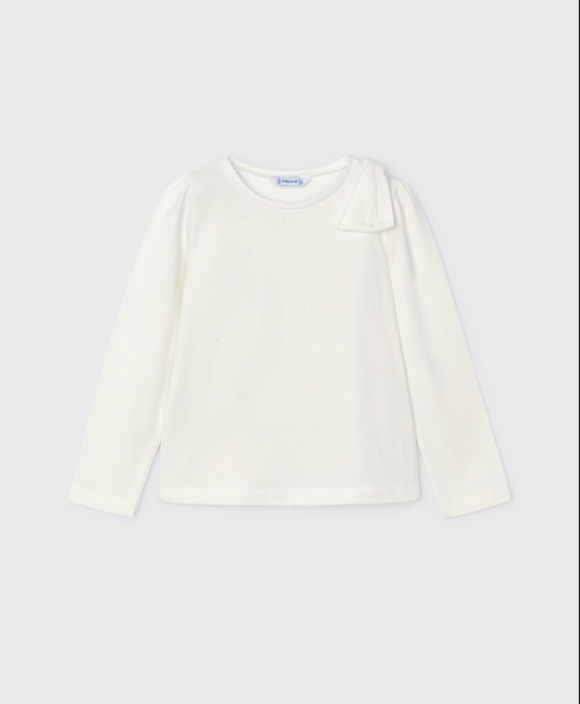 Bow Long Sleeve Shirt - Multiple Color Options