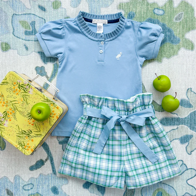 Little Miss Prim & Proper Polo & Onesie - Barrington Blue
