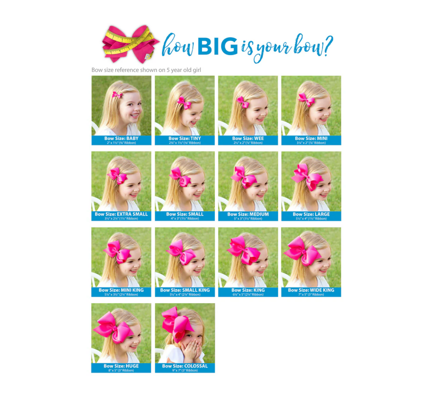 King Watermelon Embroidered Bow with Pink Moonstitch