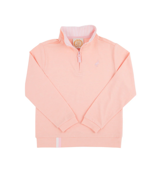 Prepleticâ„¢ Hayword Half-Zip - Pompano Peach with Palm Beach Pink Stork