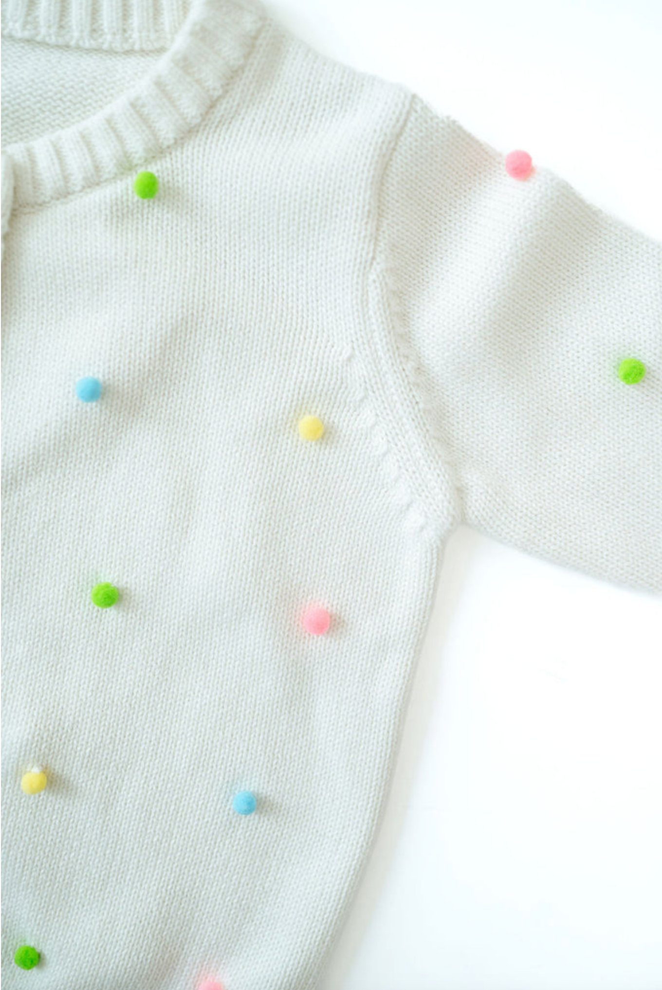 Ruth and Ralph Pastel Pom poms Cardigan