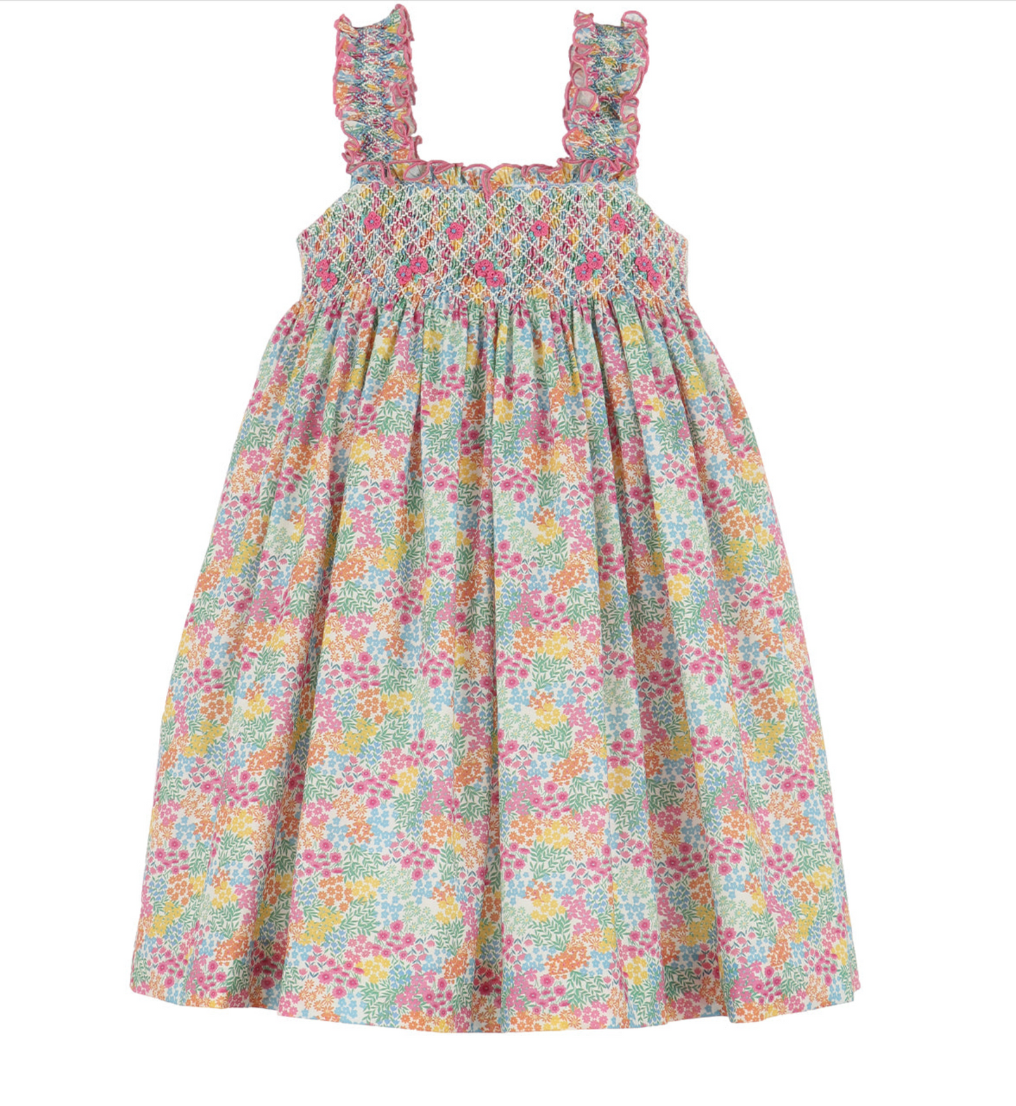 Floral Jamboree Smock Dress