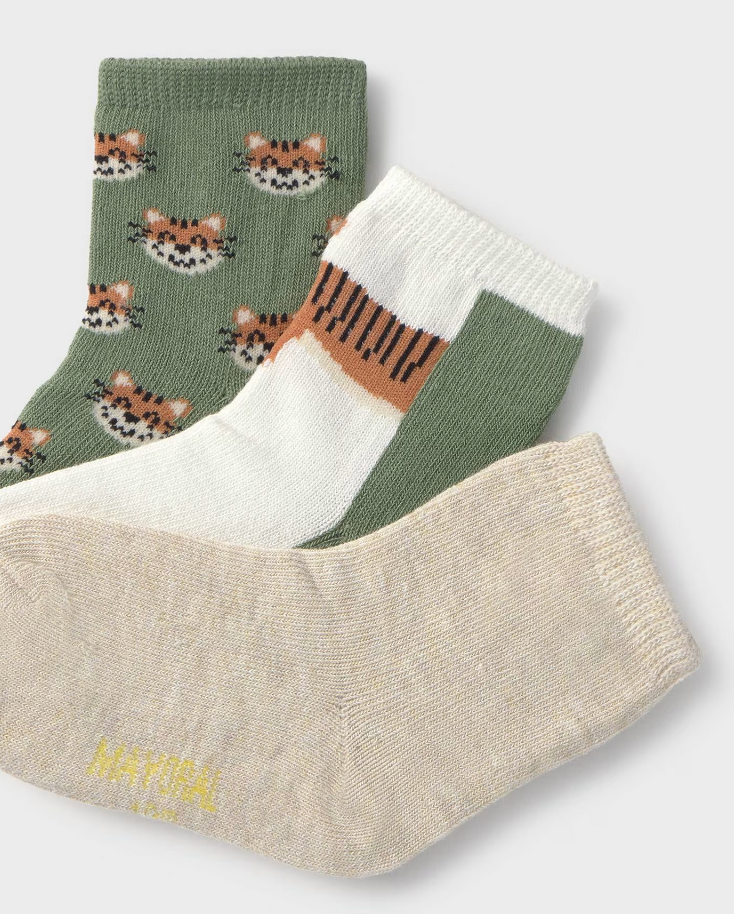Mayoral Boys 3-Pack Socks - Tigers Print